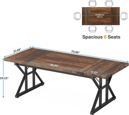 70.8-Inch Modern Executive Desk
