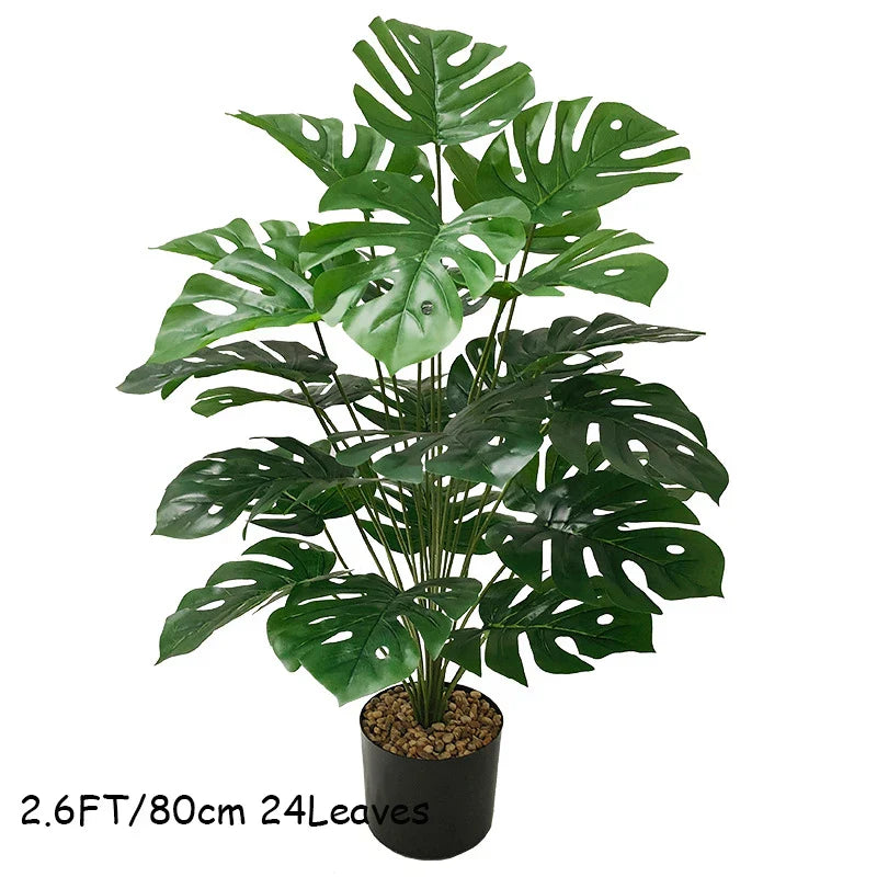 Large Artificial Monstera Tree