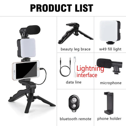Smartphone Vlogging Kit with Tripod