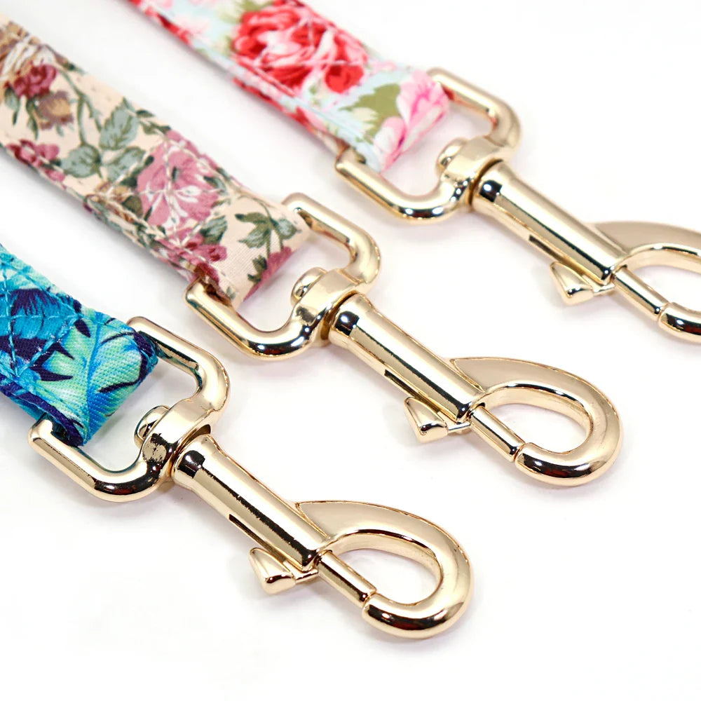 Cute Printed Pet Harness Set