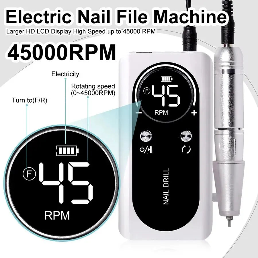Portable Electric Nail Drill Machine