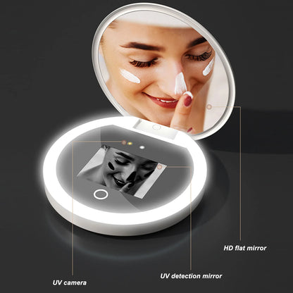 UV Sunscreen Testing Makeup Mirror