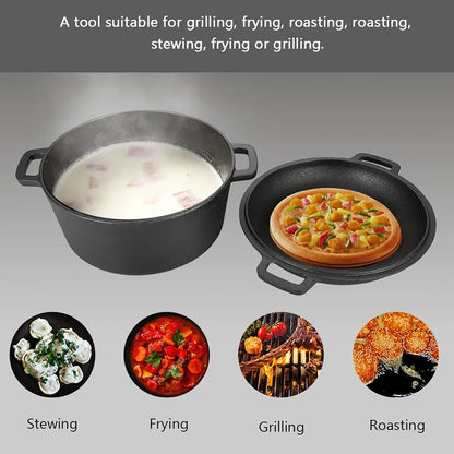2-in-1 Cast Iron Cooker