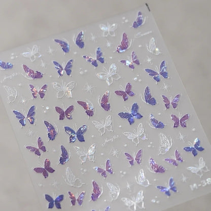5D Spider Web Nail Sticker