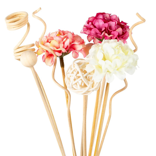 Pink Hydrangea Reed Sticks
