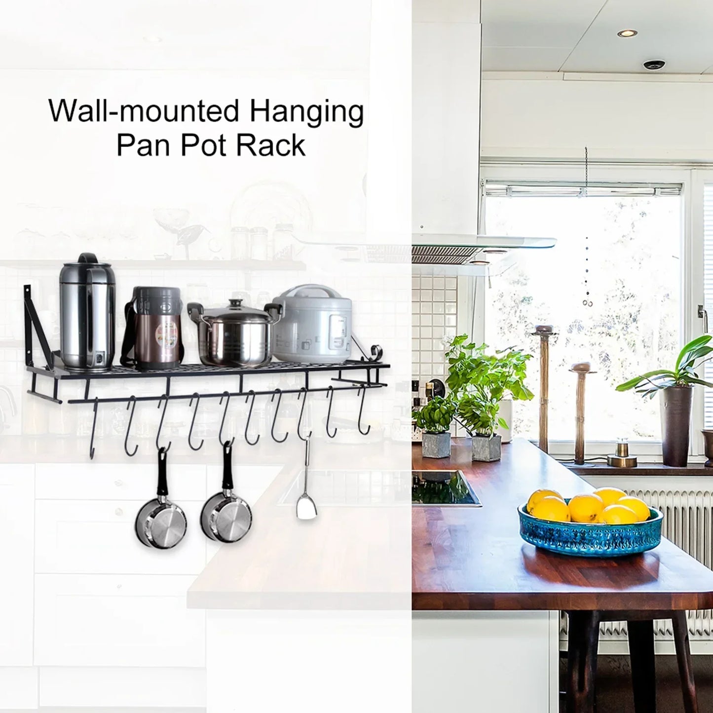 Wall Mounted Pot Pan Rack
