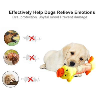 YOUSE Plush Animal Squeaky Pet Toy