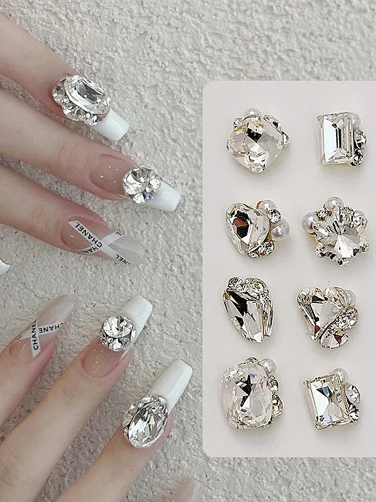 Heart & Irregular Nail Rhinestones