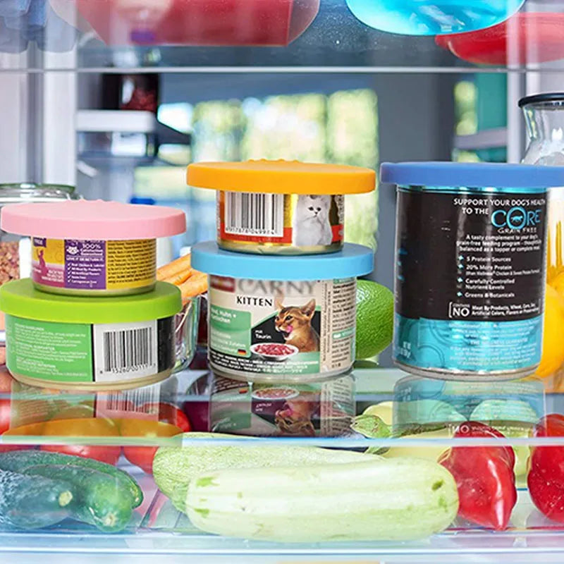 Reusable Pet Can Cover Set