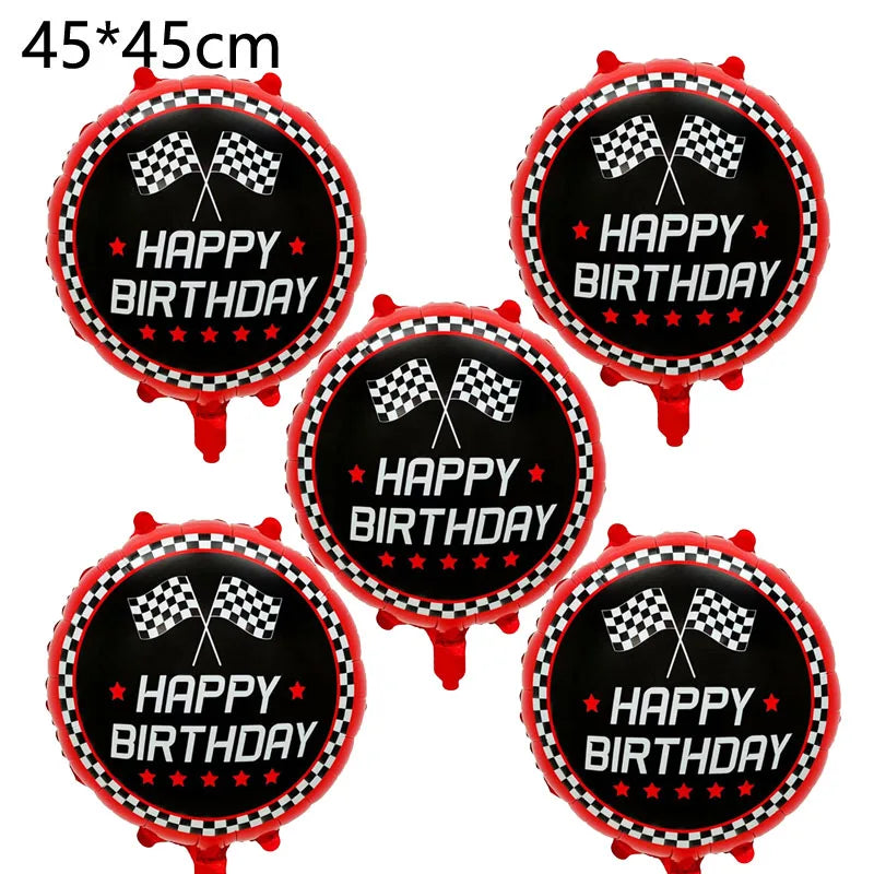 Race Car Party Foil Balloons