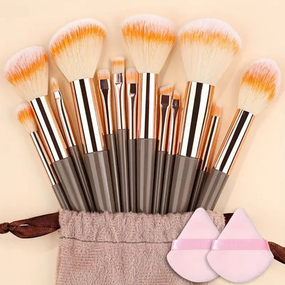 13PCS Fluffy Makeup Brush Set