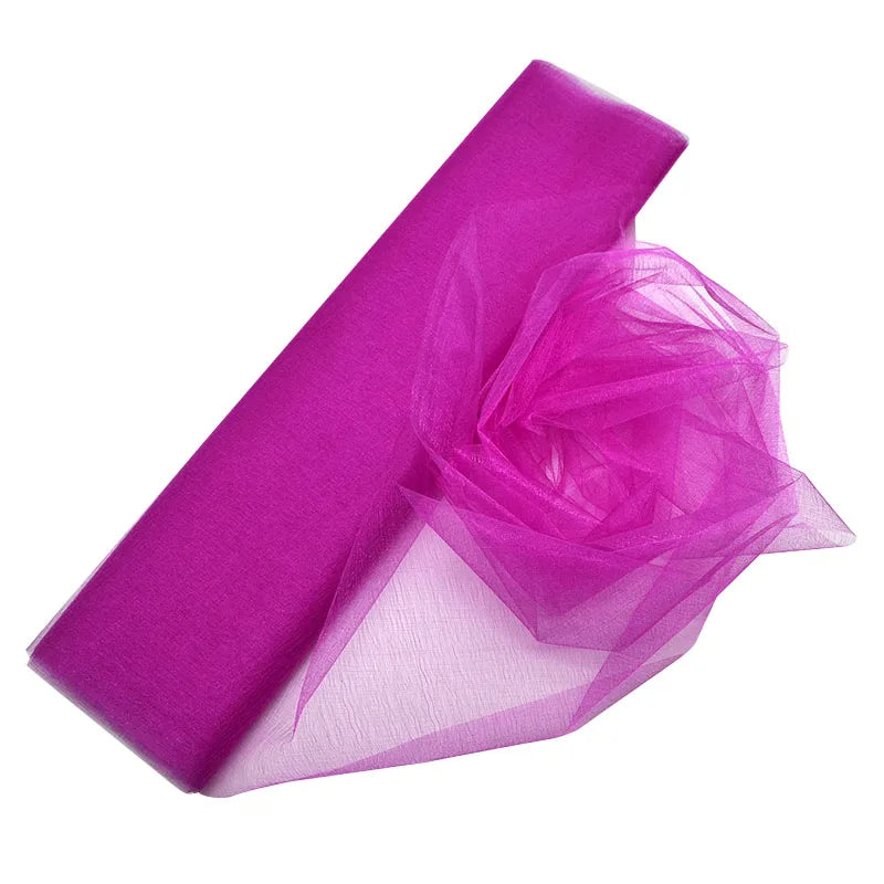 Sheer Crystal Organza Tulle Roll
