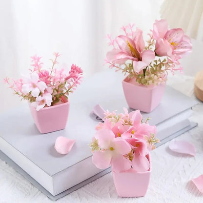 Year-Round Faux Potted Flowers