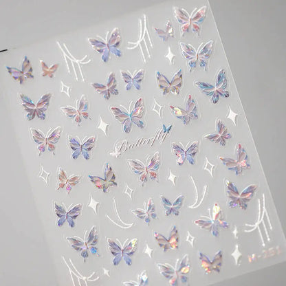 5D Spider Web Nail Sticker