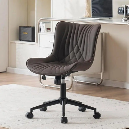 Modern Armless PU Office Chair