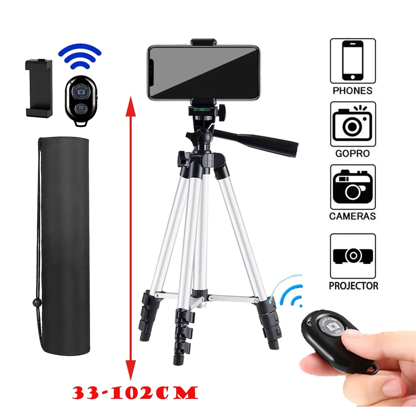 100cm Phone Tripod with Remote