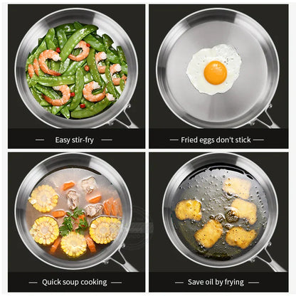 Steel Frying Pan for Steak
