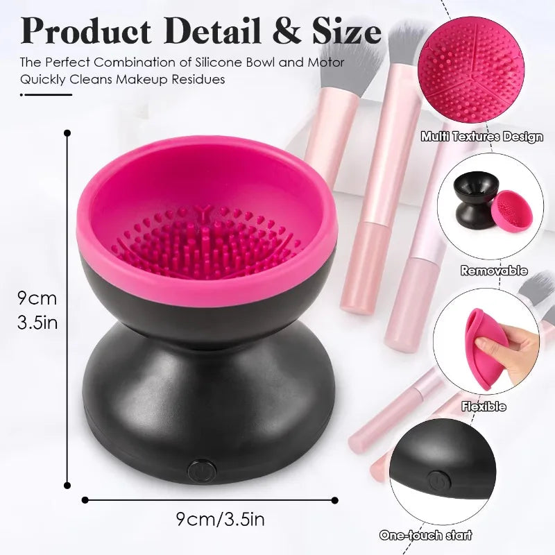 Portable USB Makeup Brush Cleaner