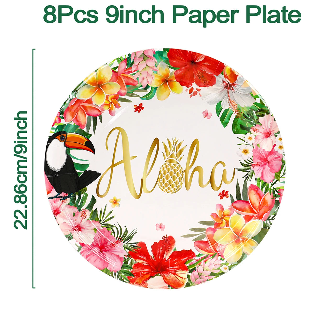 Hawaiian Luau Garland Party Tablecloth