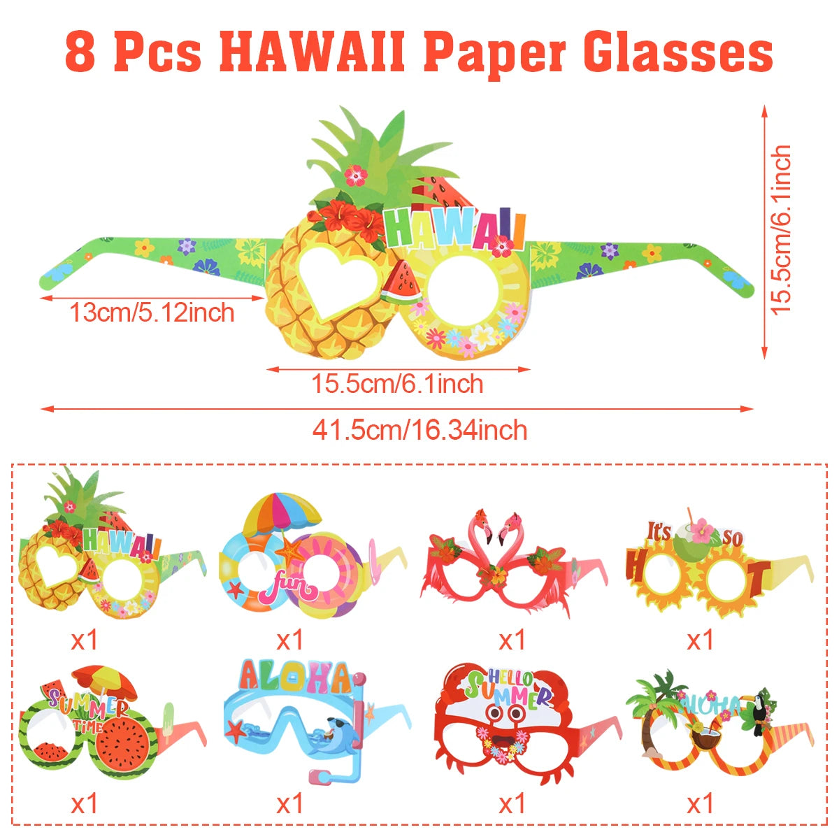 Hawaiian Luau Garland Party Tablecloth