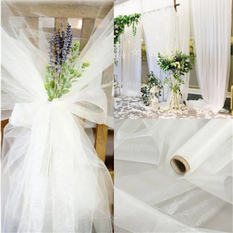 Sheer Crystal Organza Tulle Roll