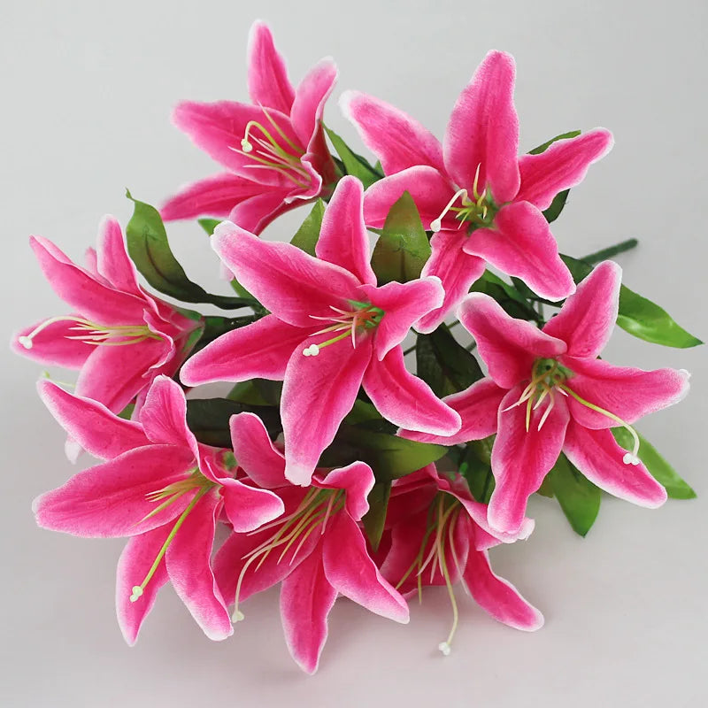 Multicolor Artificial Lily Bouquet