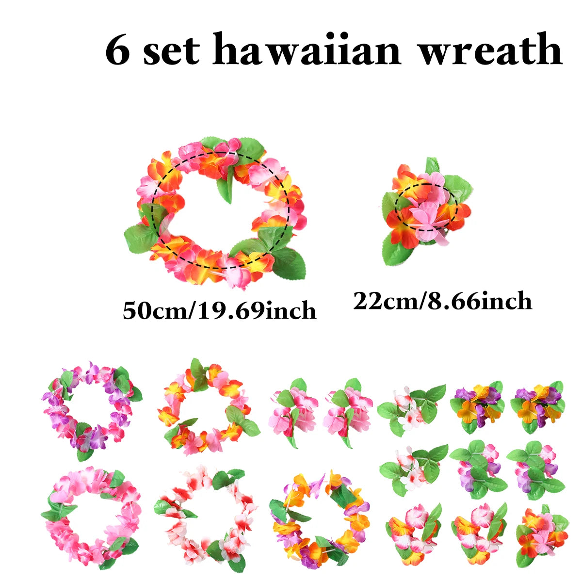 Hawaiian Luau Garland Party Tablecloth