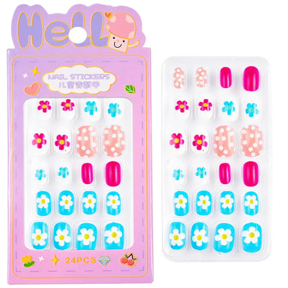24Pcs Cute Bow Press-On Nails