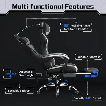 Ergonomic Massage Gaming Chair