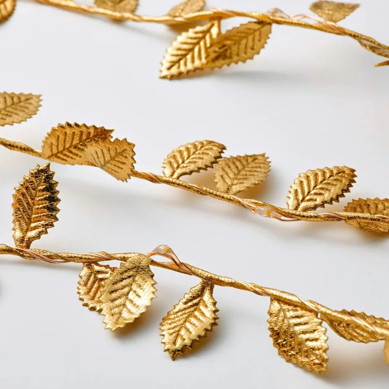 Golden Leaves LED Fairy Lights