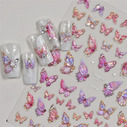 NAILFYOU Kawaii Butterfly Nail Stickers