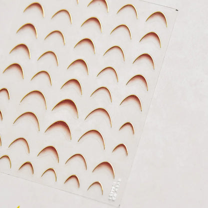 5D Spider Web Nail Sticker