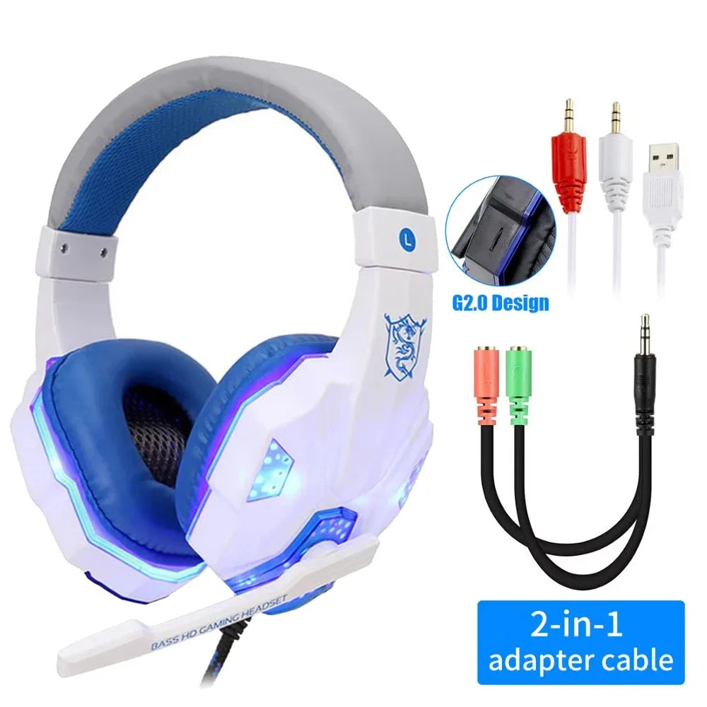 LED Wired Gaming Headphones