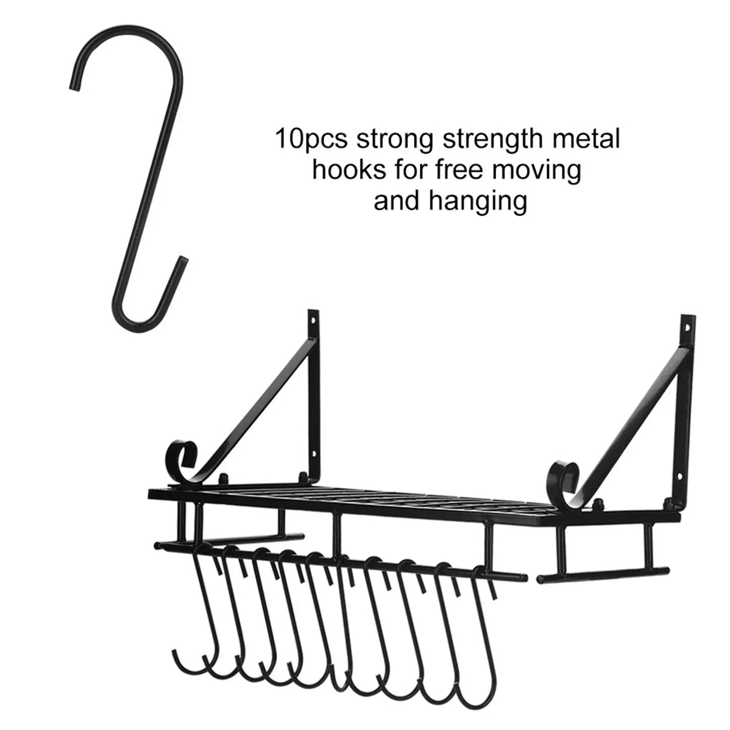 Wall Mounted Pot Pan Rack