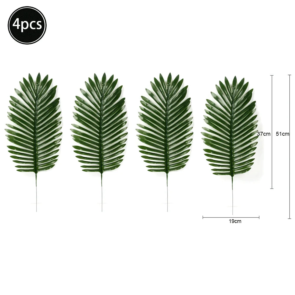 Artificial Tropical Palm Monstera Leaves