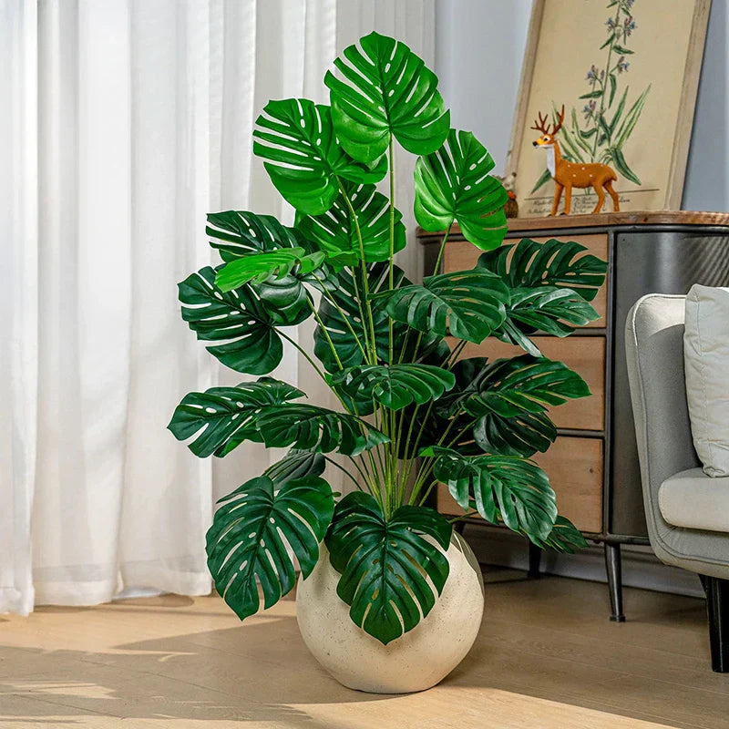 Large Artificial Monstera Tree