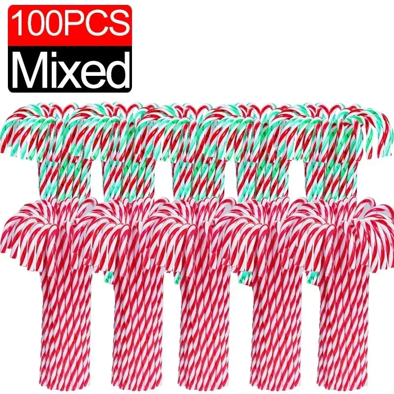 Plastic Candy Cane Tree Ornaments