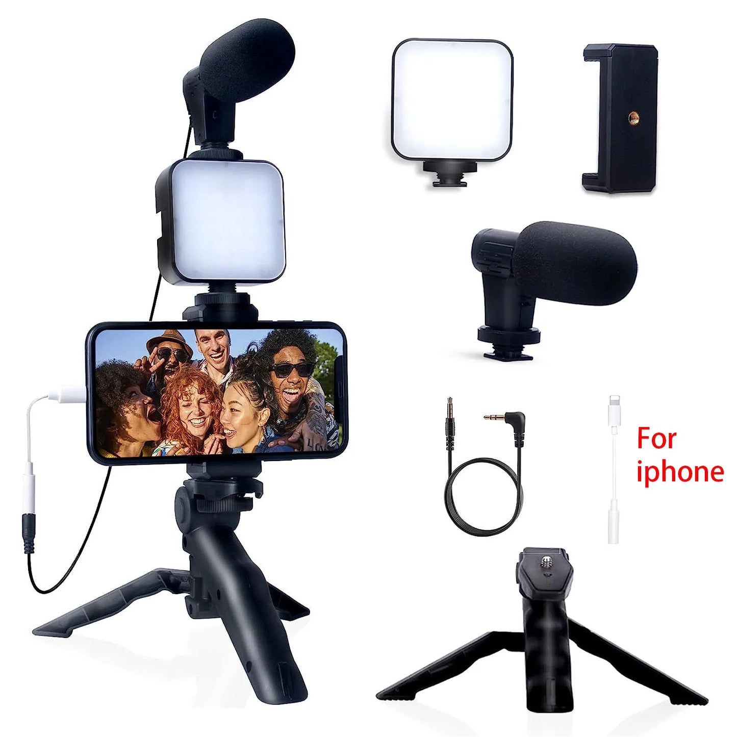 BTFOOR Smartphone Vlogging Kit with Tripod