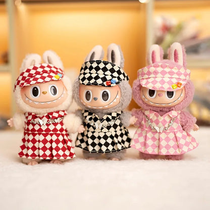 Yoocour Labubu Checkerboard Tennis Outfit