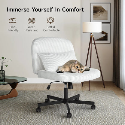 ONBRILL Massage Cross-Leg Office Chair