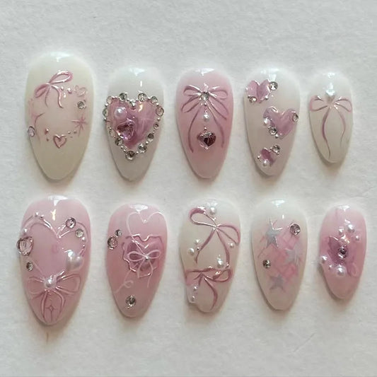 24Pcs Sweet Press-On Nail Set