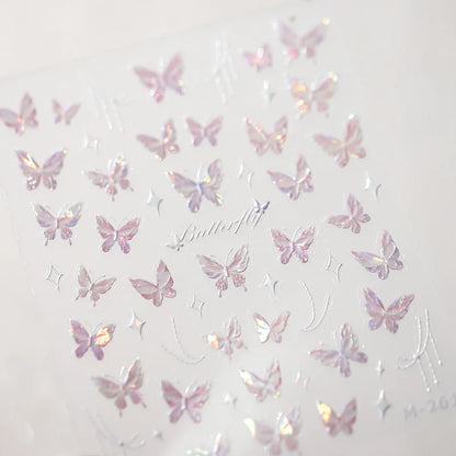 5D Spider Web Nail Sticker