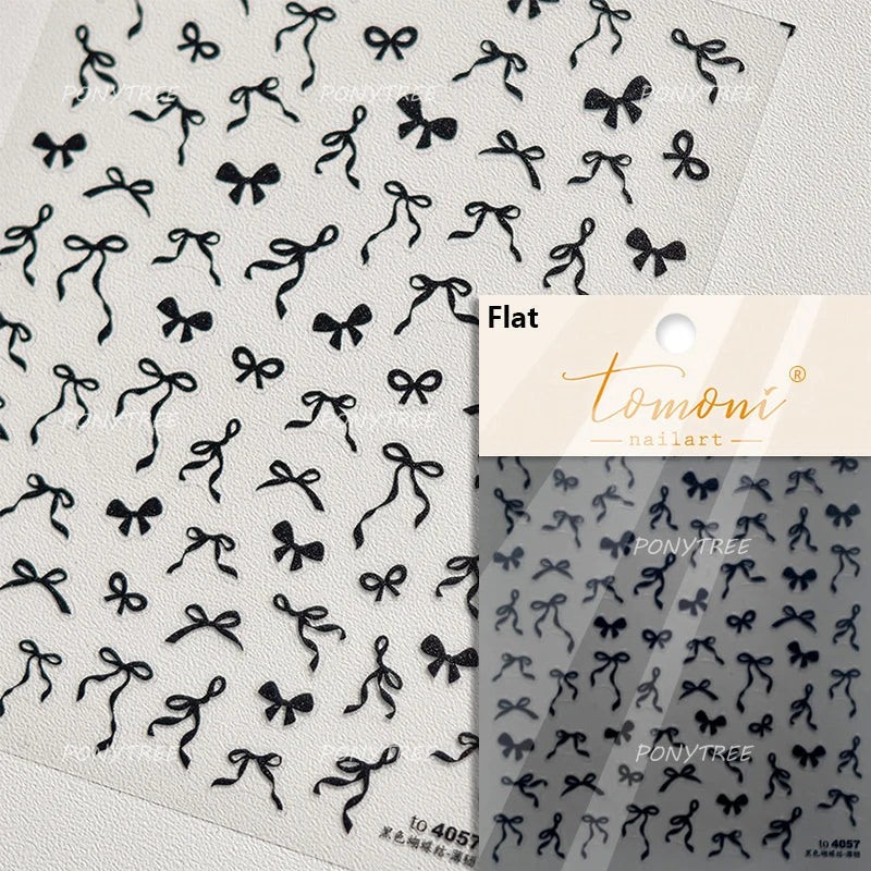 Bowknot 3D Nail Art Stickers