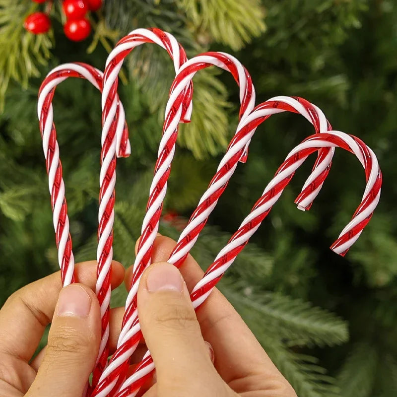 Plastic Candy Cane Tree Ornaments