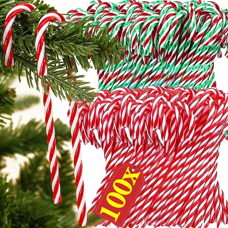 Plastic Candy Cane Tree Ornaments