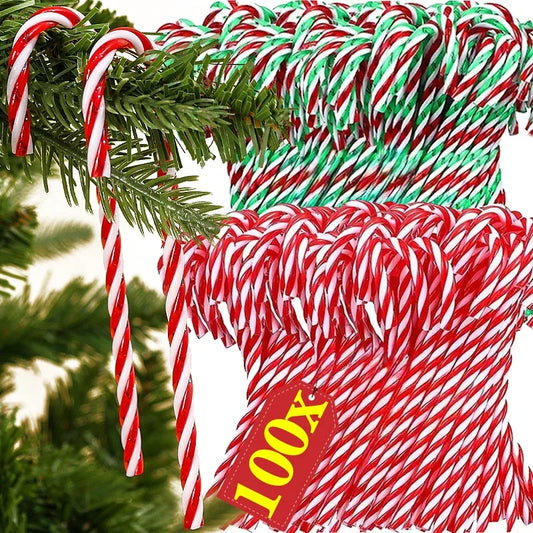 Plastic Candy Cane Tree Ornaments