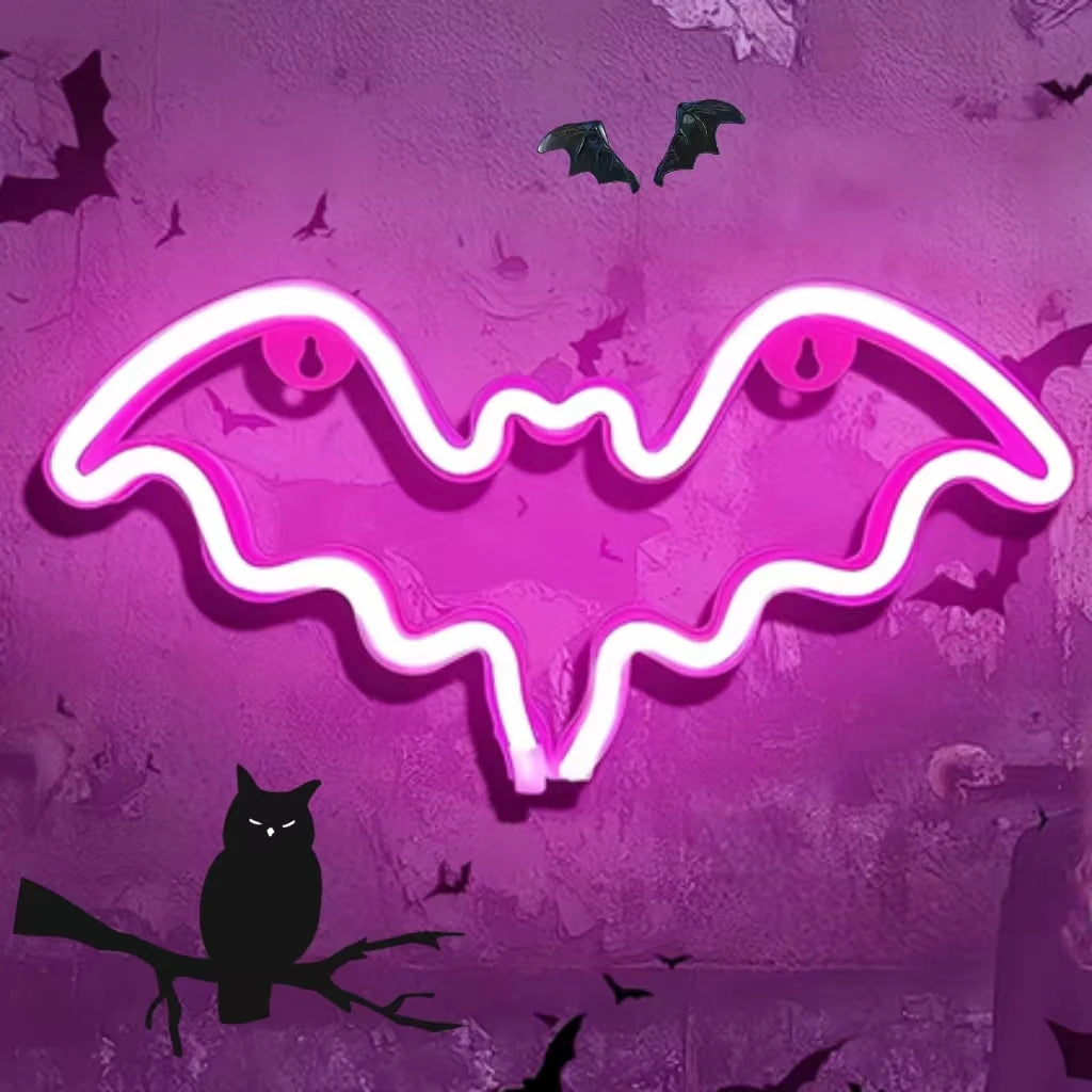 Halloween Bat LED Neon Decor