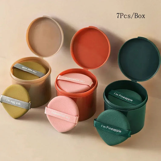 7Pcs Strawberry Makeup Sponge Set