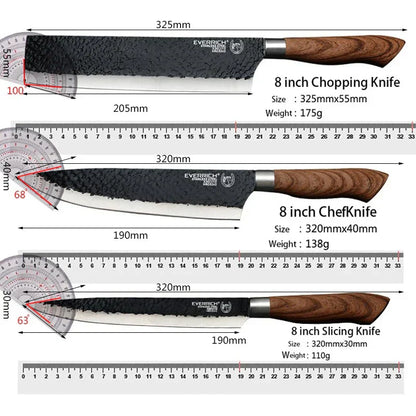 6-Piece Stainless Kitchen Knife Set