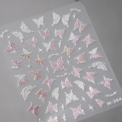 5D Spider Web Nail Sticker